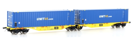 Mehano 28402 - H0 - Containerwagen UNIT45, Clip, Ep. VI